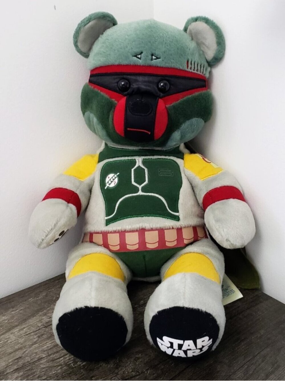 Build A Bear Star Wars Boba Fett The Original Mandalorian Plush 18" Retired BAB
